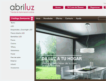 Tablet Screenshot of abriluz.com